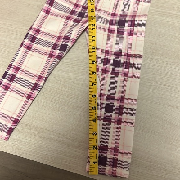 Gently worn Janie & Jack Girls 2T plaid legging - Picture 5 of 7